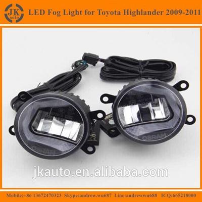 High Quality Super Bright Osram LED Fog Light for Toyota Highlander Best Selling Auto Fog Light for Toyota Highlander 2009-2011