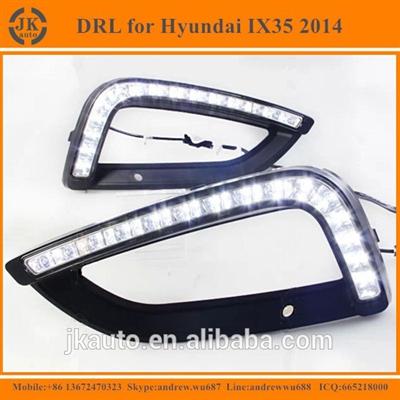 New Arrival High Quality LED Fog DRL For Hyundai IX35 LED Daytime Running Light for Hyundai IX35 2014