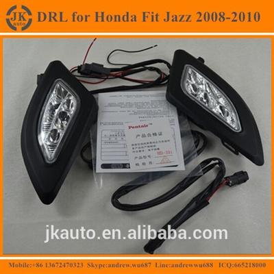 Best Selling Super Bright LED DRL Fog Light Excellent Quality LED Daylight for Honda Fit Jazz 2008-2010