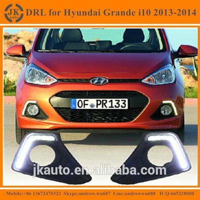 High Power LED DRL Fog Light for Hyundai Grande Excellent Quality LED Daylight for Hyundai Grande i10 2013~14'