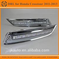 High Power With Yellow Trun Signal Super Quality Daytime Running Lights LED for Honda Crosstour 2011-2013