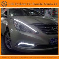 High Quality New Arrival LED DRL Strip for Hyundai Sonata YF LED Eyebrow for Hyundai Sonata Daytime Running light 2011-2014