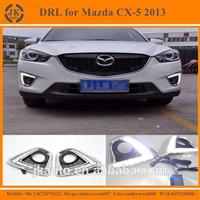 Ultra-Bright CX-5 Special LED DRL Daytime Running Light for Mazda CX-5 2012- 2013 With ABS Chrome Trim