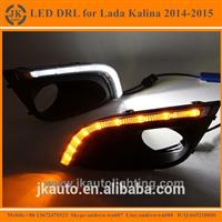 Top Quality High Lumen LED Daytime Daytime Running Light for Lada Kalina Turn Signal LED DRL Fog Light for Lada Kalina 2014 2015