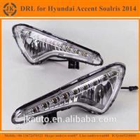 High Power LED DRL Fog Light for Hyundai Accent Excellent Quality LED Daylight for Hyundai Accent Soalris 2014'