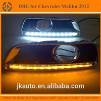 With Yellow Turn Signal High Power LED DRL Super Quality Daytime Running Light for Chevrolet Malibu2012