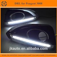 Wholesale LED DRL Light for Peugeot 3008 Super Quality Daytime Running Lights LED for Peugeot 3008