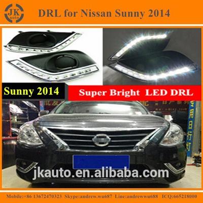 Good Price LED DRL Fog Light for Nissan Sunny Excellent Quality LED Daylight for Nissan Sunny 2014