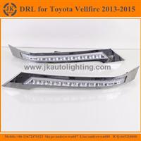 New Arrival Hot Selling LED DRL for Toyota Vellfire Super Quality LED Daytime Running Lights for Toyota Vellfire 2013-2105
