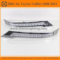 Hot Selling LED Daytime Running Lights for Toyota Vellfire High Quality LED DRL Fog Lights for Toyota Vellfire 2008-2012