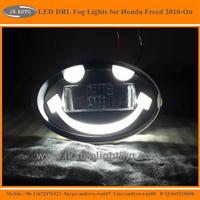 New Arrival 2-in-1 Projector Lens LED DRL Fog Lights for Honda Freed High Quality LED Foglights for Honda Freed 2010-ON