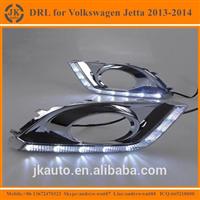 Electroplating High Bright LED Fog Light DRL Daytime Running Light for Volkswagen VW Jetta 2013-2014