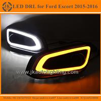 New Arrival Turn Signal LED DRL for Ford Escort Excellent Quality Daytime Running Lights LED for Ford Escort 2015 2016