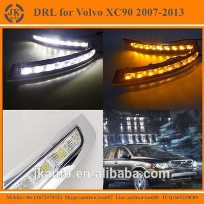 New Arrival With Yellow Trun Signal LED DRL Light Super Quality Daytime Running Light LED for Volvo XC90