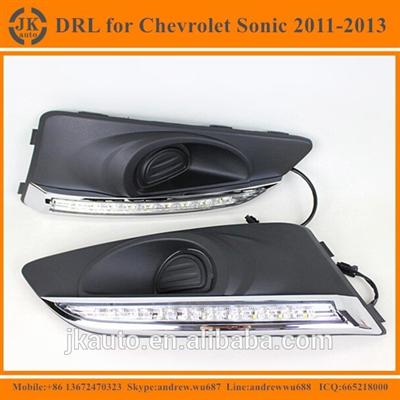 High Power LED DRL Fog Light for Chevrolet Sonic Excellent Quality LED Daylight for Chevrolet Sonic 2011~13'