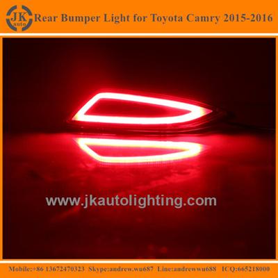 New Arrival LED Rear Bumper Reflectors for Toyota Camry Factory Direct LED Reflector Tail Lights for Toyota Camry 2015 2016