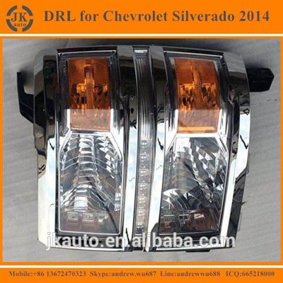 New Arrival LED DRL Fog Light for Chevrolet Silverado Pickup Hot Selling LED Daylight for Chevrolet Silverado pick 2014