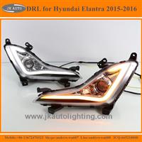 Light Guide LED DRL Light for Hyundai Elantra Turn Singal LED Daytime Running Lights for Hyundai Elantra 2014-2016