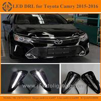 Super Quality Car Specific LED Daytime Running Lights for Toyota Camry Light Guide Style Toyota Camry LED DRL 2015 2016