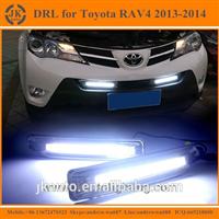 Hot Sale Top Quality LED DRL Daytime Running Light for Toyota RAV4 Super Bright Light guide LED DRL Fog Light for RAV4 2013 2014