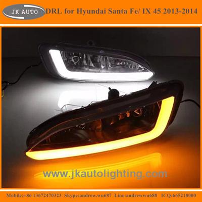 High Quality LED DRL Fog Lights for Hyundai Santa Fe Best Selling LED Daytime Running Lights for Hyundai Santa Fe 2013-2014