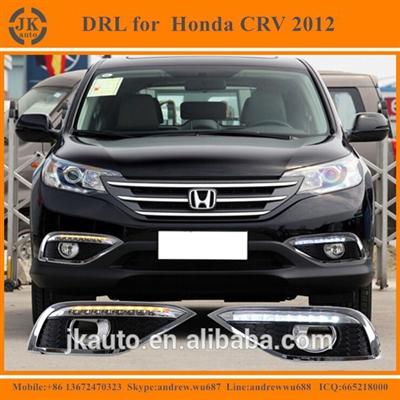 High Power With Yellow Trun Signal Super Quality Daytime Running Light LED for Honda CRV 2012