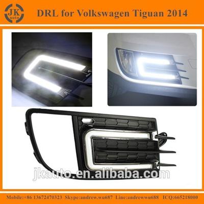 Best Selling Car Specific LED DRL Fog Light for Volkswagen Tiguan Waterproof LED Daylight for Volkswagen Tiguan 2014