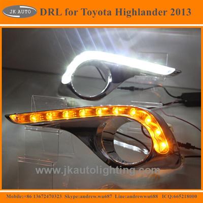 High Quality LED DRL for Toyota Highlander Super Bright LED Daytime Running Light for Toyota Highlander 2013