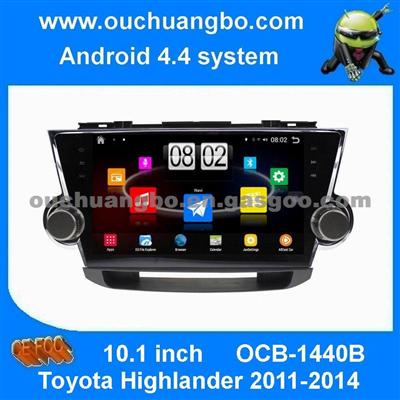 Ouchuangbo Car Radio DVD Player Android 4.4 Toyota Highlander 2011-2014 With Quad Core 1024*600 Pixel Built WiFi