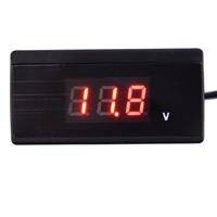 Car Digital Voltmeter 12V/24V Mini Auto Digital LED Voltmeter Car Voltmeter Car Voltage Gauge Battery Meter