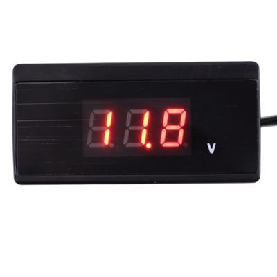 Car Digital Voltmeter 12V/24V Mini Auto Digital LED Voltmeter Car Voltmeter Car Voltage Gauge Battery Meter