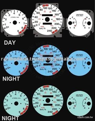 Rdash El Glow Gauge EL dial Plasma gauge