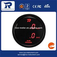 High brightness latest design of racing car 52mm digital air pressure gauge