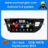 Ouchuangbo Wholesale 10.1 Inch Big Capacitive DVD Radio For Touch Screen Pure Android 4.4 Toyota Levin 2014 With Car Radio Gps 3g Wifi