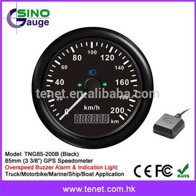 Universal car motorcycle 85mm GPS Speedometer 0 200km/h with mating antenna,KY08042