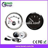52mm 100% Waterproof Black RIM Blank Face Fuel Lever Gauge for Yacht, 52mm Fuel Lever Gauge