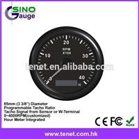 With LED Digital Hourmeter Tachometer 4000 RPM