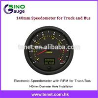Over Speed Alarm Electronic 140mm Speedometer with RPM
