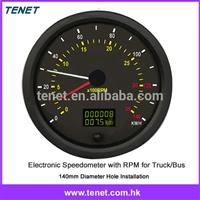2015 140mm electronic odometer bus truck, electronic speedometer odometer Canbus speedometer for bus