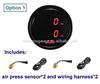 52mm Automotive Dual Digital Air Pressure Gauge PSI LED Backlight with Sensor