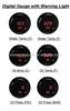 Automotive Digital Smoke LED Oil Pressure Gauge with Warning Light and Pressure Sensor