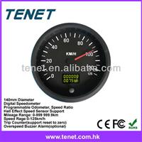 140mm digital truck speedometer,electronic speedometer odometer programmable