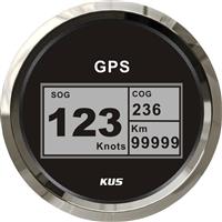 Top quality!!! 85mm digital GPS speedometer, speedo GPS speedometer for boat yacht marine black faceplate 12V/24V