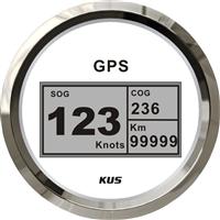 85mm digital GPS speedometer, speedo GPS speedometer for car truck universal motorcycle white faceplate 12V/24V