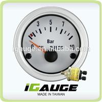 2" 52mm boat instrument 12volts oil pressure gauge