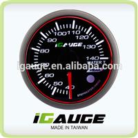52mm 3 colors LED display Electrical auto gauge with warning and peak recall function Water Temperature Gauge