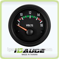 52mm auto gauge 100% Waterproof UV Protection Black voltmeter volt gauge for Boat / Yacht