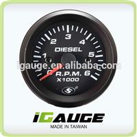 52mm 0-6000 rpm meter Electrical Tachometer Gauge for Diesel