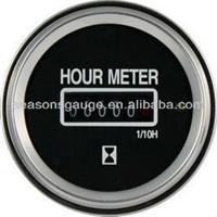 Round DC Diesel Engine Generator Hour Meter