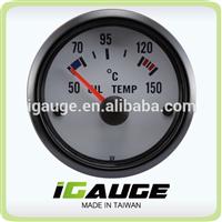 2" 52mm two color led back light marine oil temperature gauge